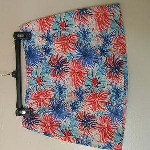 Lilly Pulitzer fireworks skirt size 4